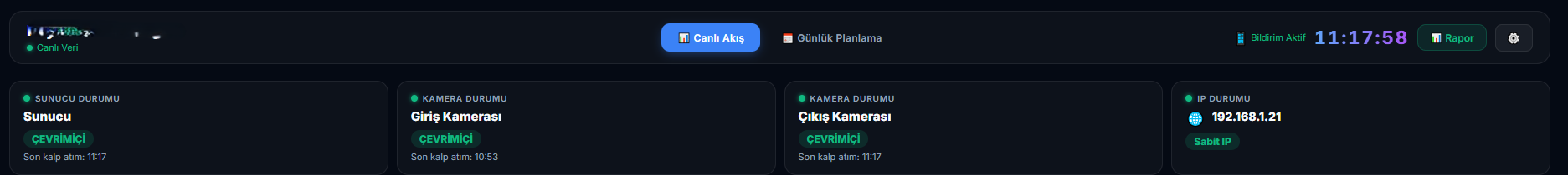 Canlı Akış Ekranı